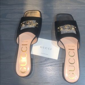 Gucci ZUMI leather slide sandal